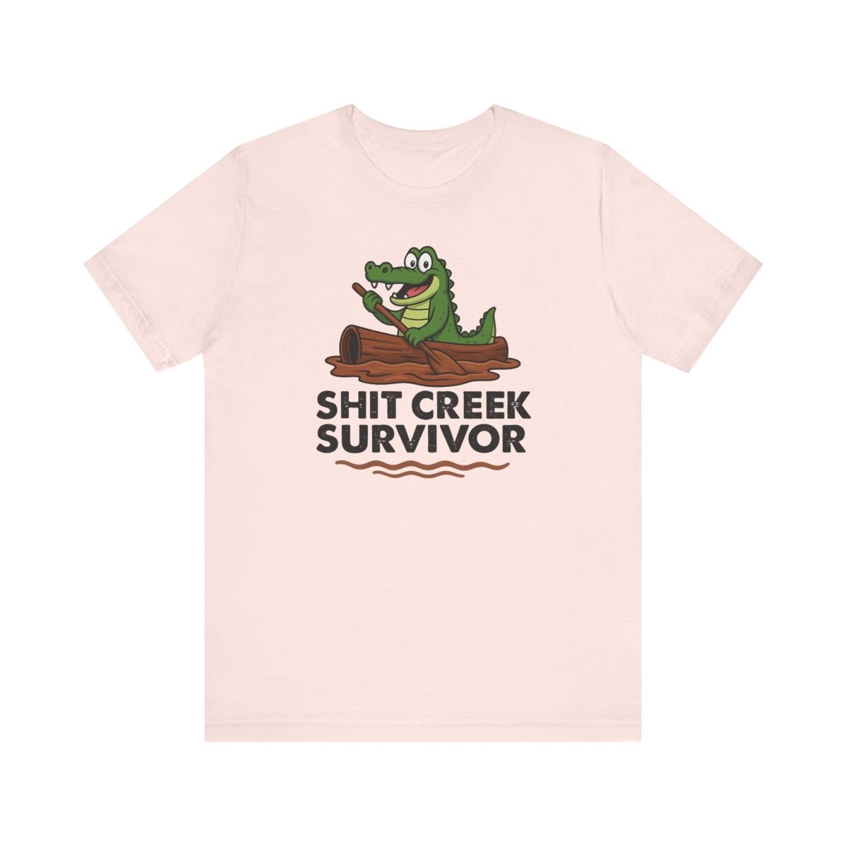 Funny Sh** Creek Survivor T-Shirt, Humorous Tee for Men and Women, Hilarious