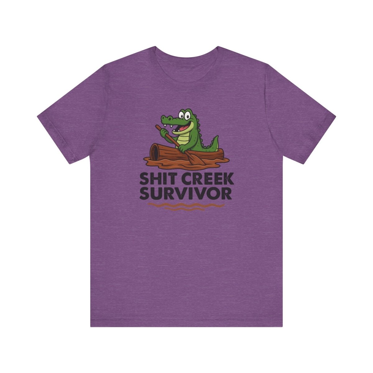 Funny Sh** Creek Survivor T-Shirt, Humorous Tee for Men and Women, Hilarious