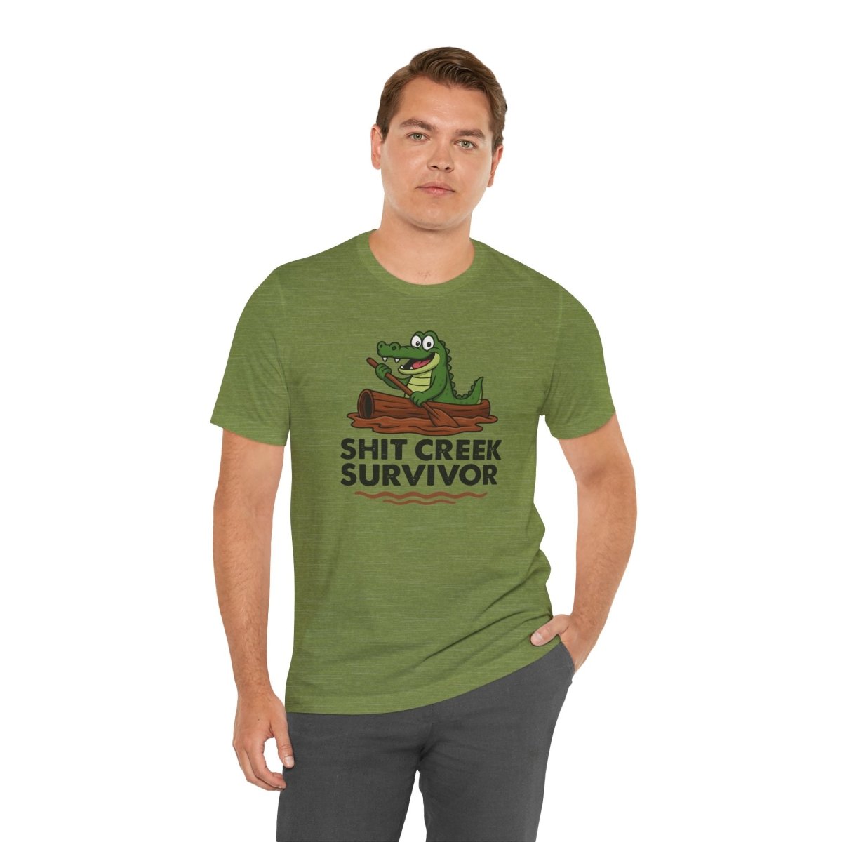 Funny Sh** Creek Survivor T-Shirt, Humorous Tee for Men and Women, Hilarious