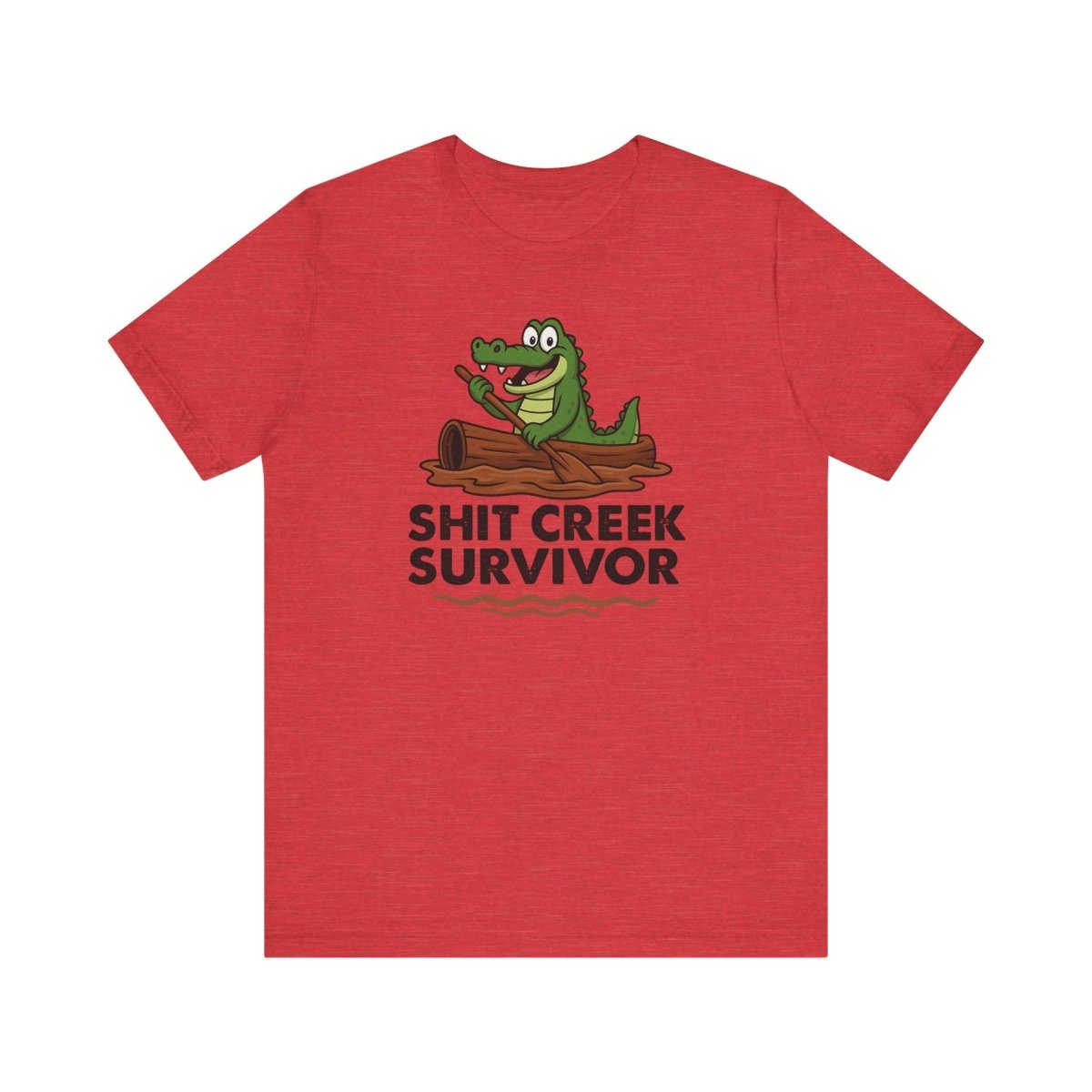 Funny Sh** Creek Survivor T-Shirt, Humorous Tee for Men and Women, Hilarious