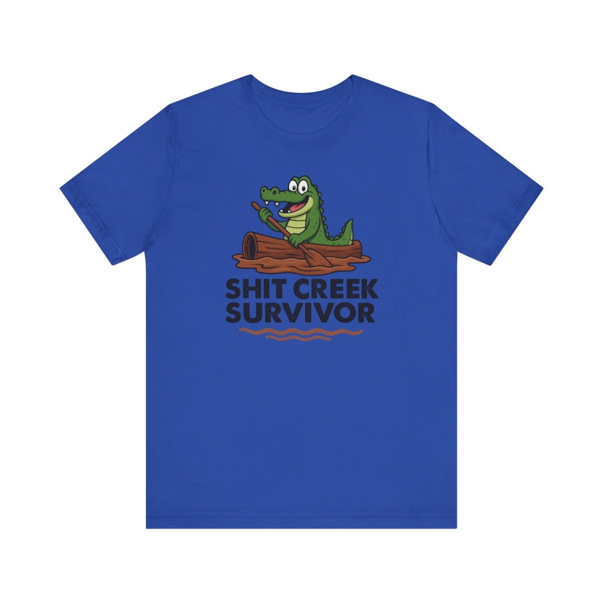 Funny Sh** Creek Survivor T-Shirt, Humorous Tee for Men and Women, Hilarious