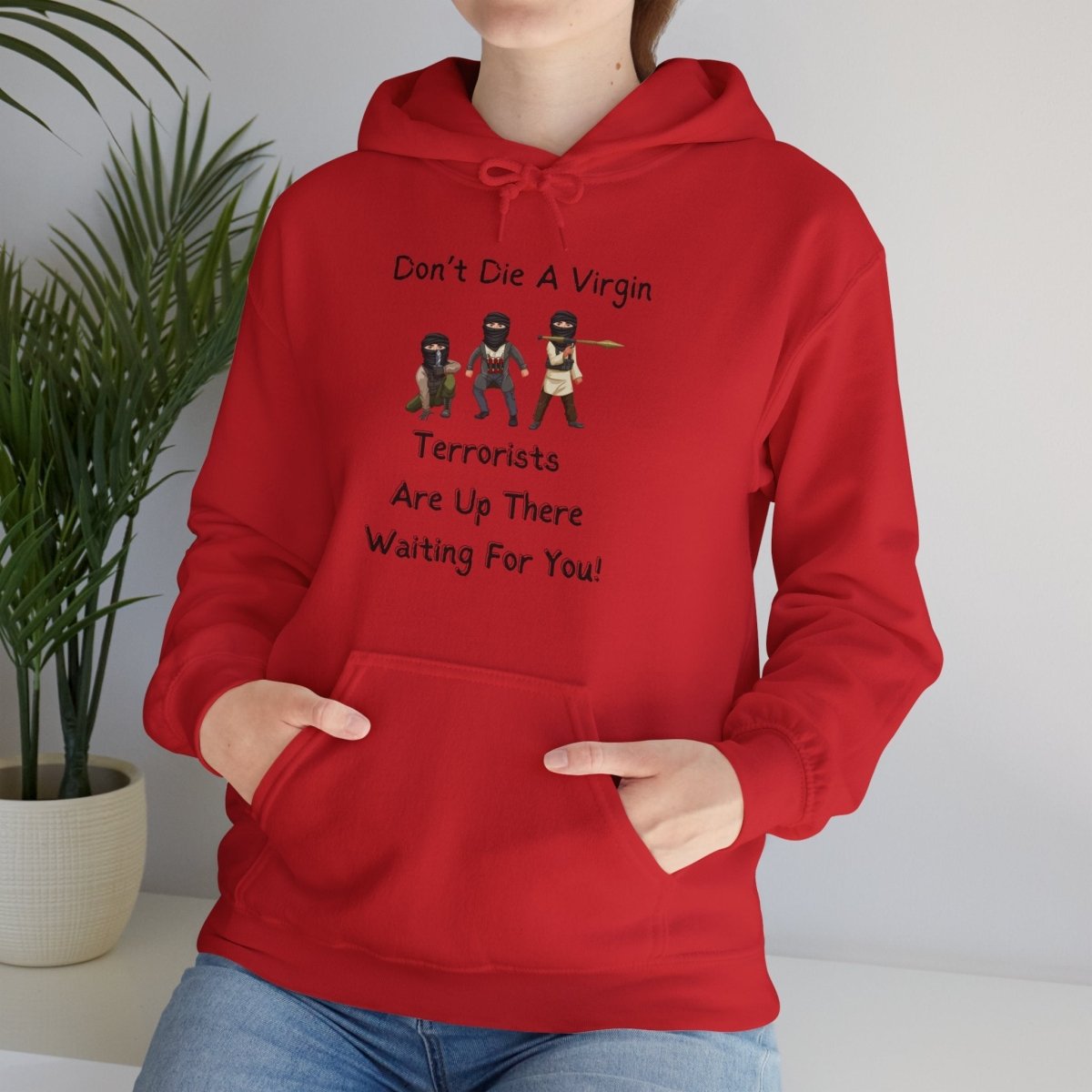 Funny Unisex Hoodie Don't Die a Virgin Sweatshirt