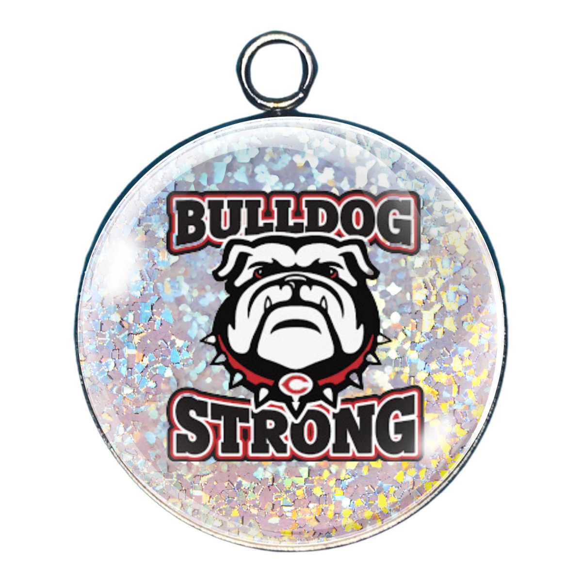 Georgia Bulldogs Glass Cabochon Charms