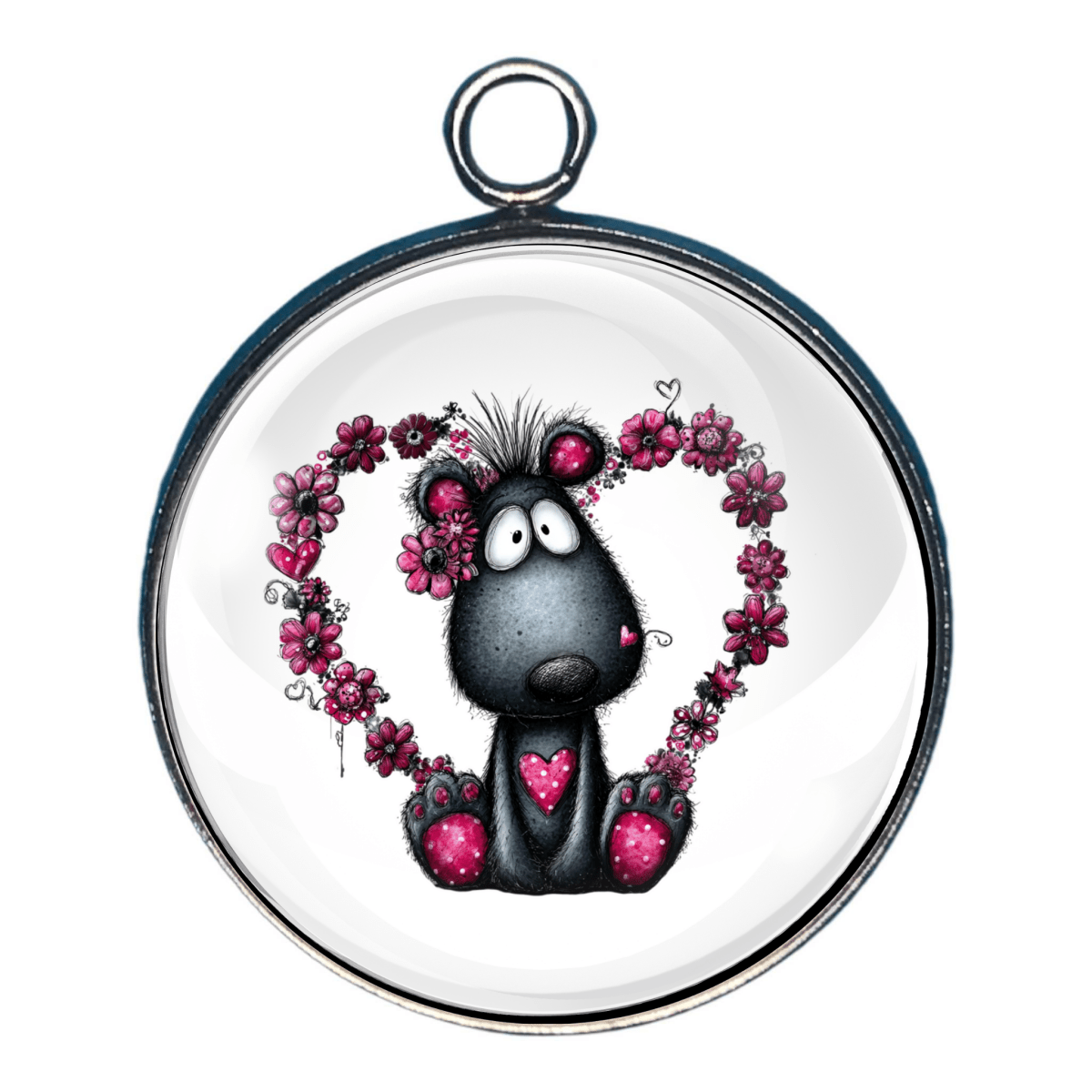 Gnomes & Quirky Valentine Characters Glass Cabochon Charms