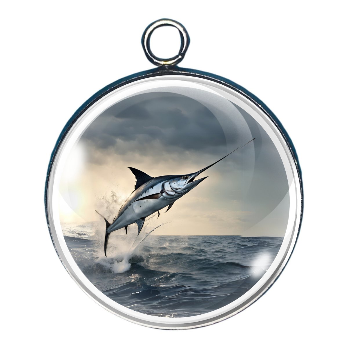 Go Fishing Glass Cabochon Charms, Father's Day Fishing Charms