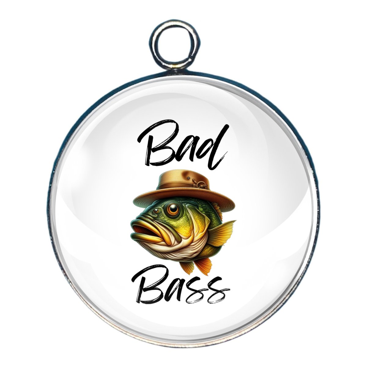 Go Fishing Glass Cabochon Charms, Father's Day Fishing Charms