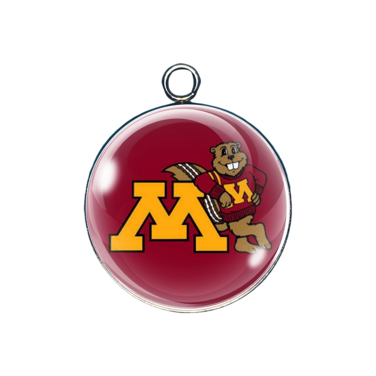 gopher glass cabochon charm