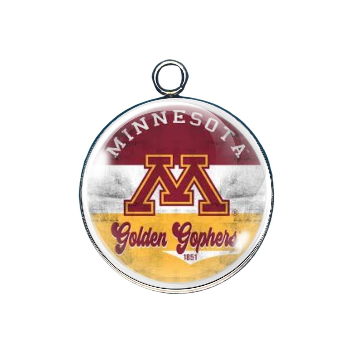 gopher glass cabochon charm