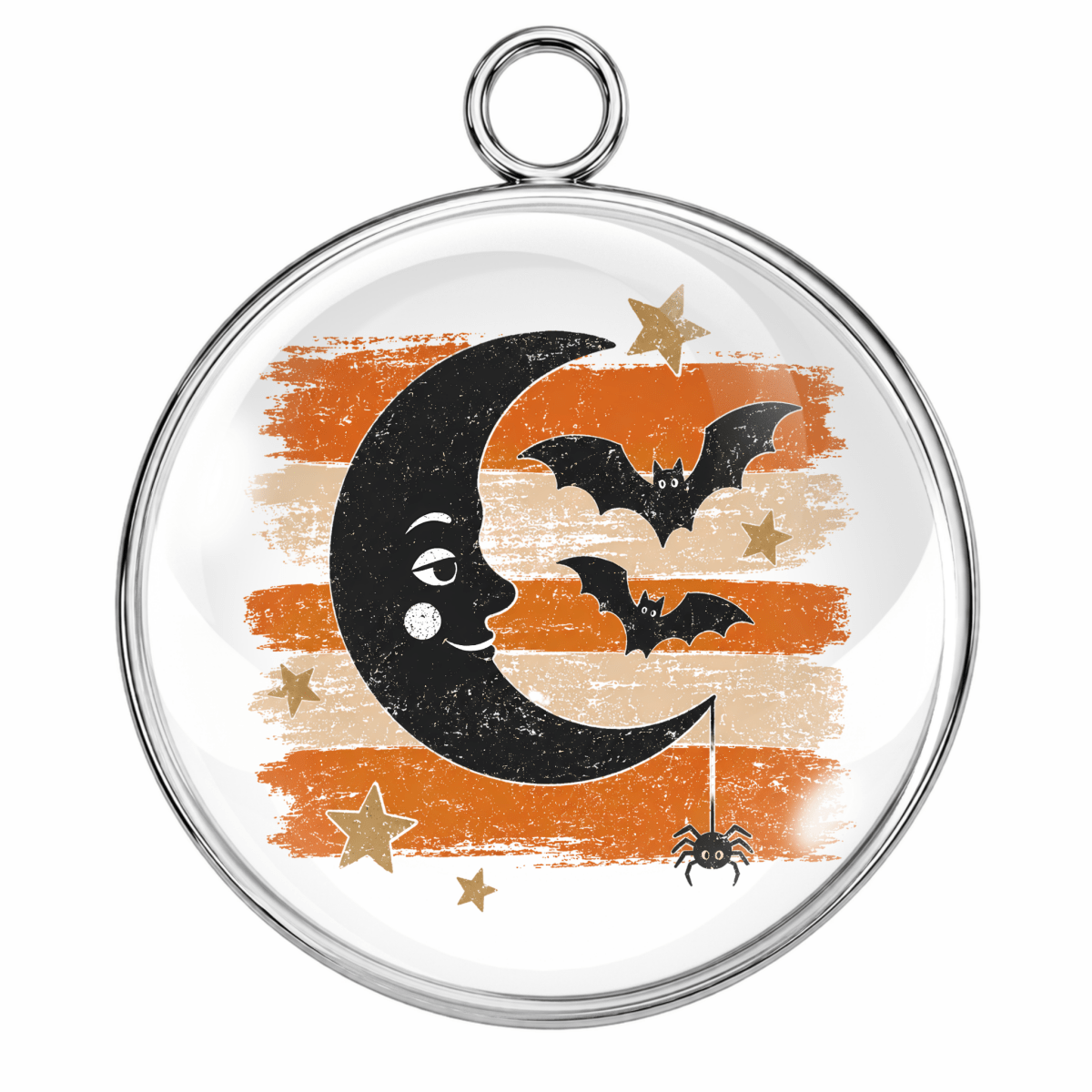 Halloween Brushstroke Glass Cabochon Charms