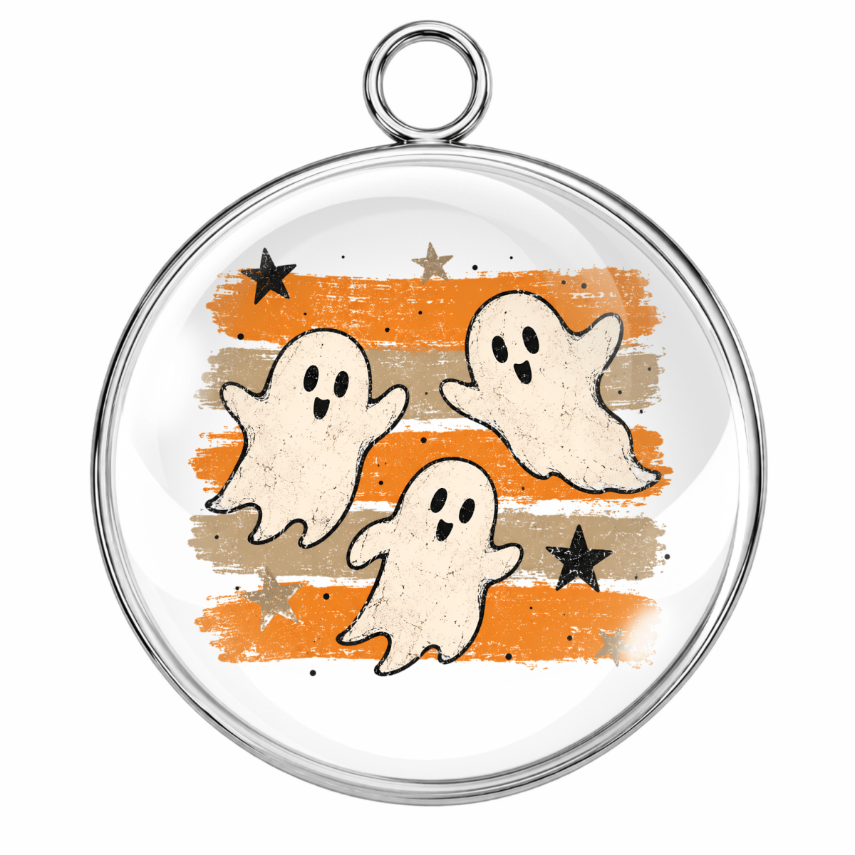 Halloween Brushstroke Glass Cabochon Charms