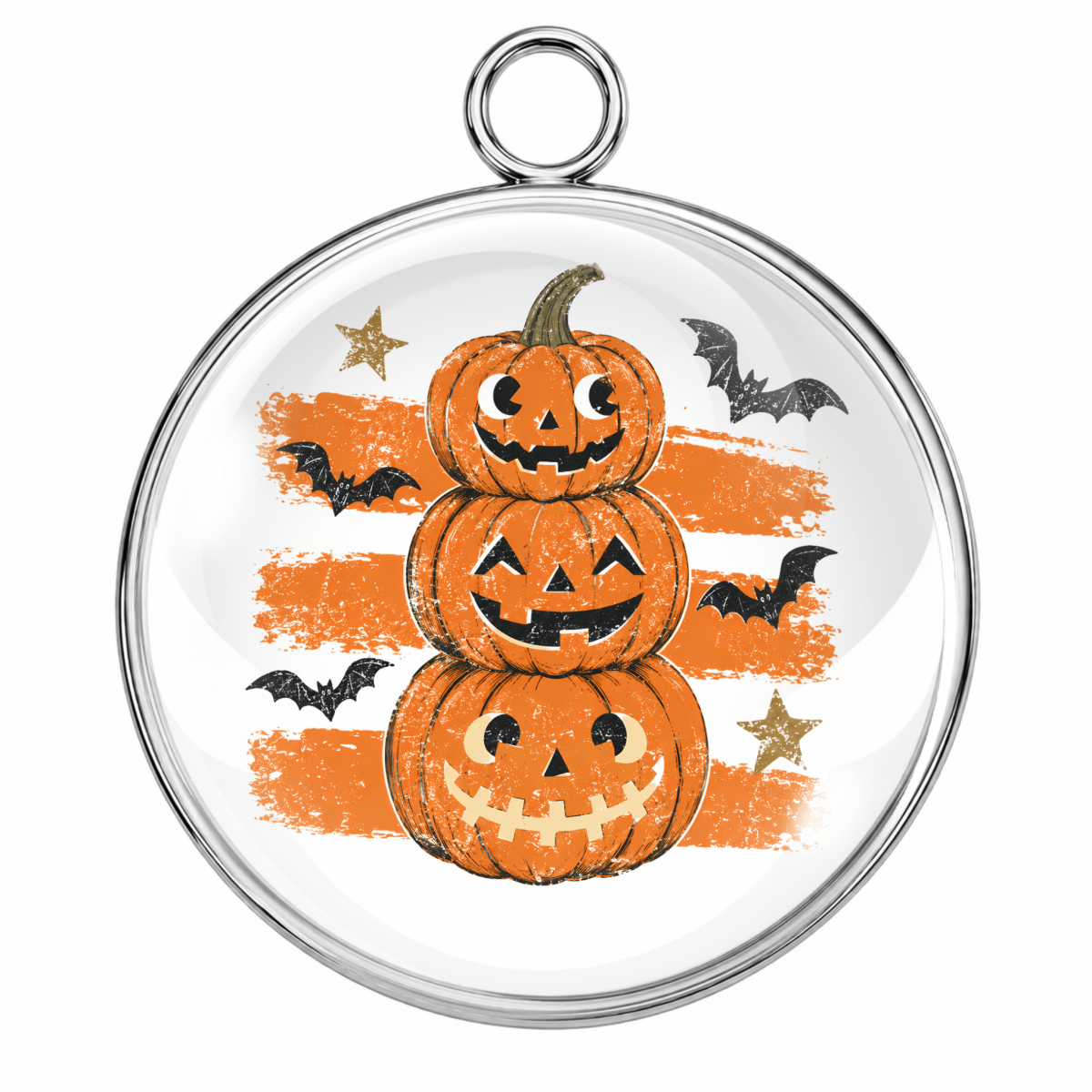Halloween Brushstroke Glass Cabochon Charms