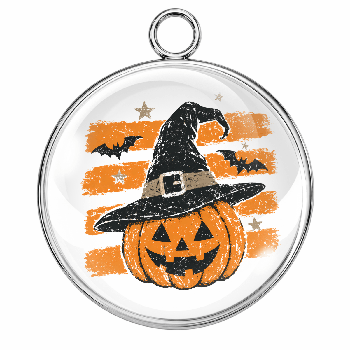Halloween Brushstroke Glass Cabochon Charms