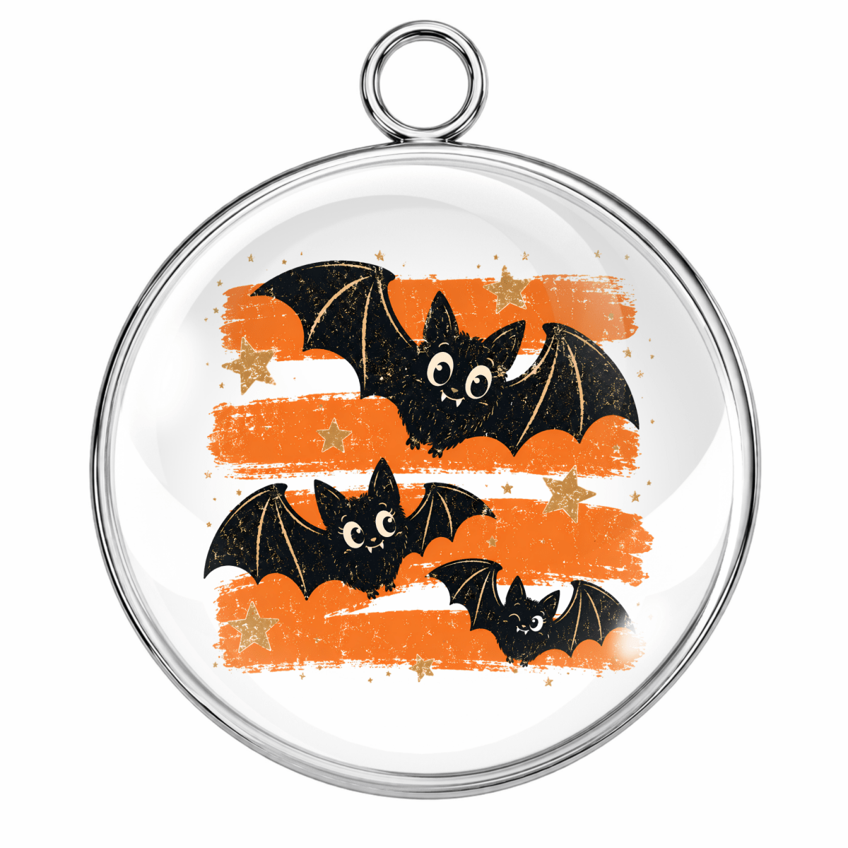 Halloween Brushstroke Glass Cabochon Charms