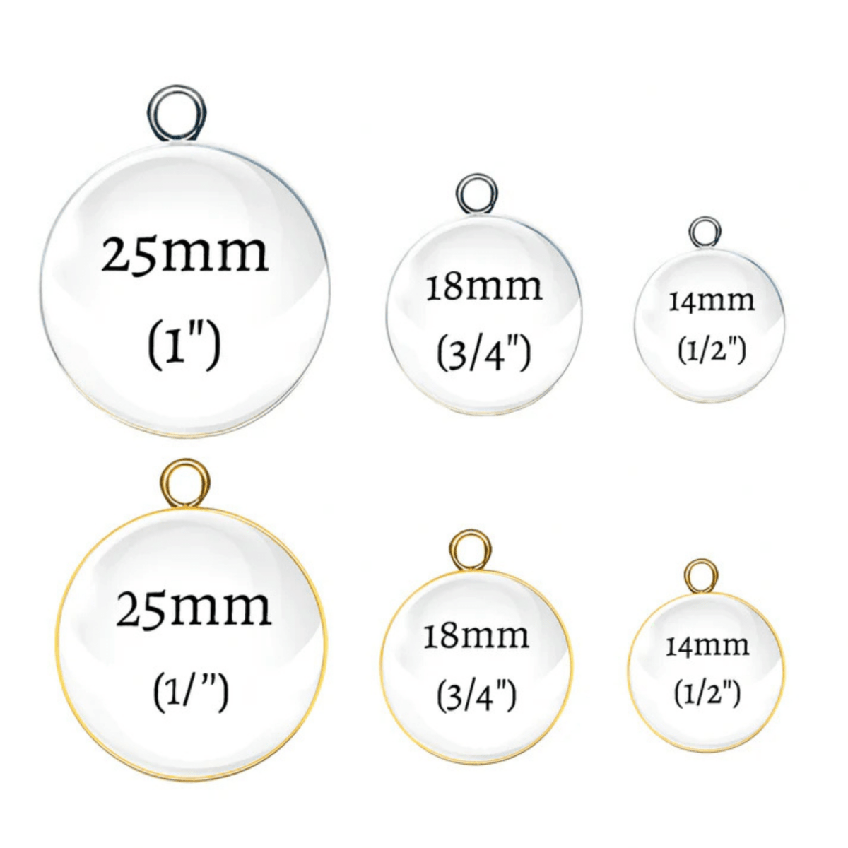 Halloween Legends Glass Cabochon Charms – Premium Handmade Jewelry Supplies