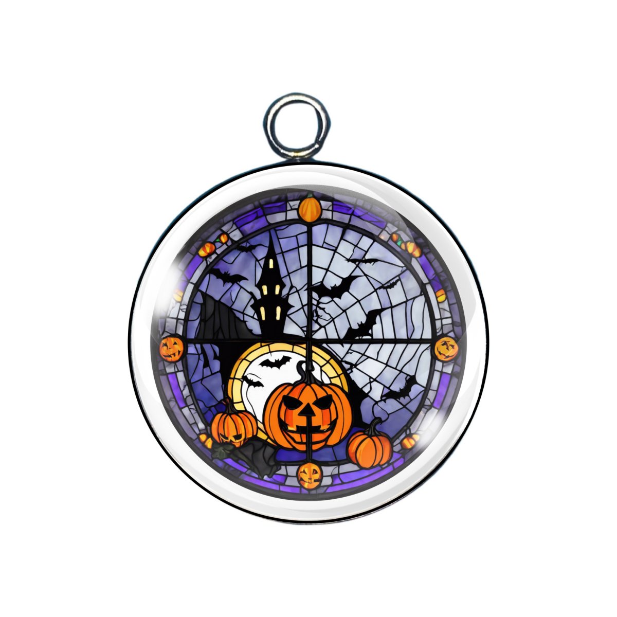 Halloween Stained Glass Charms