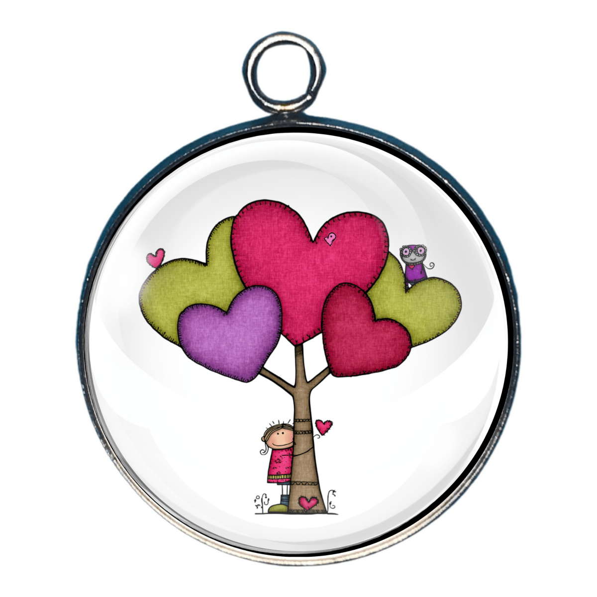 Charm of a Heart tree with happy character