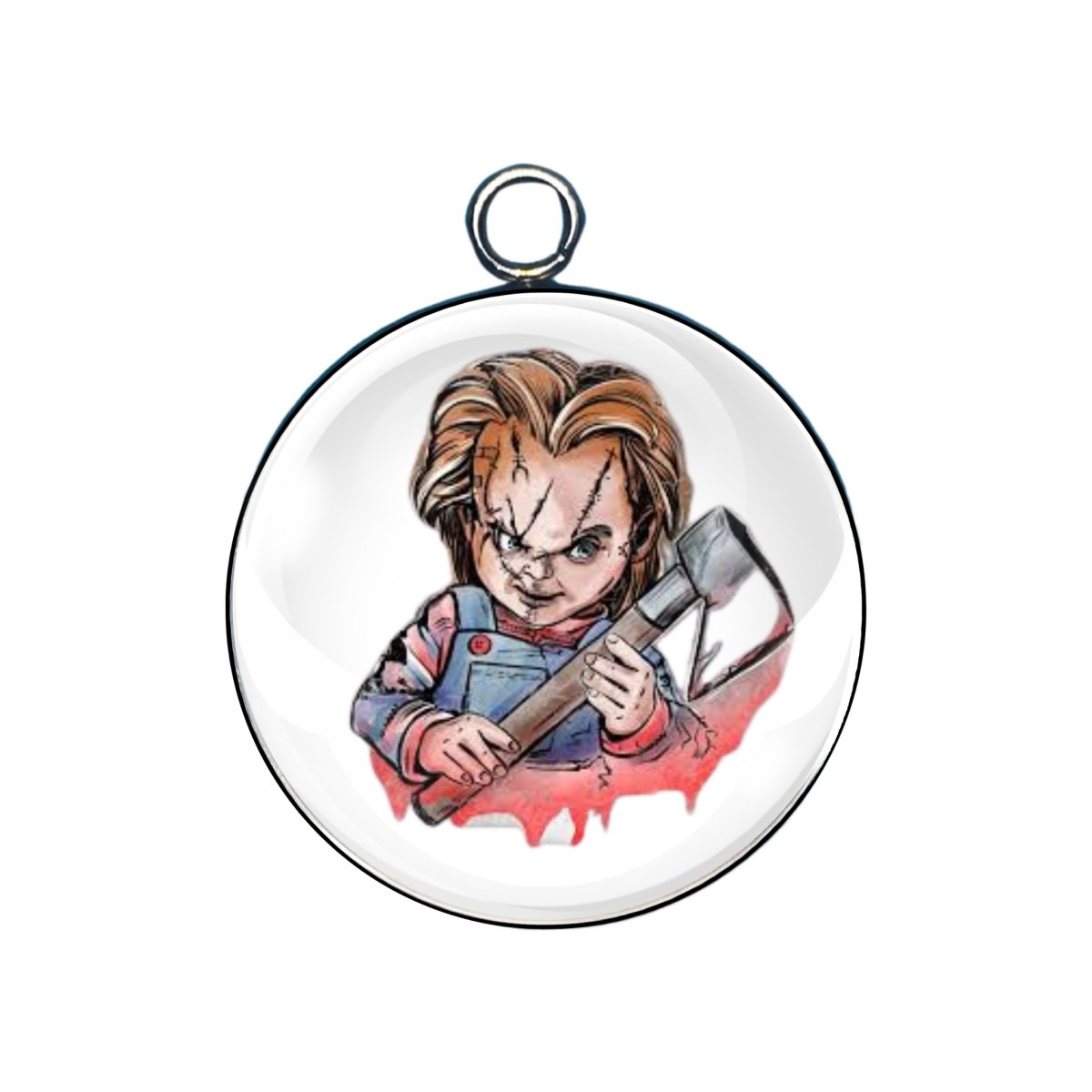  horror movie glass cabochon charm