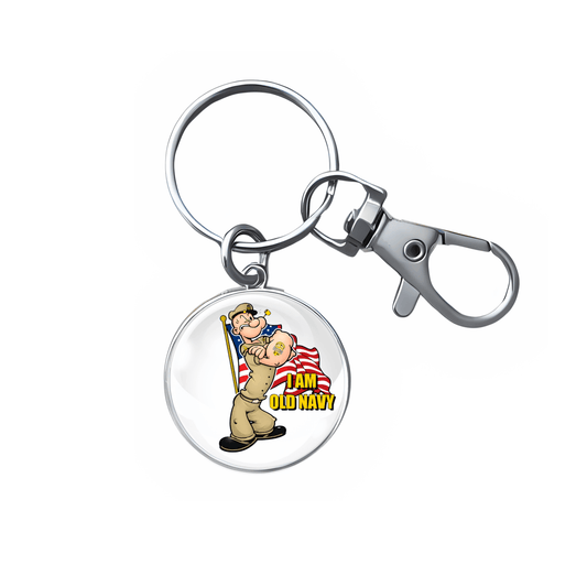 I Am Old Navy Patriotic Keychain