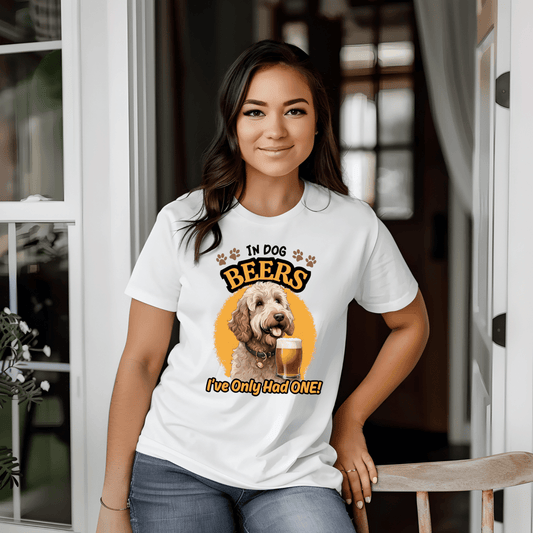 "In Dog Beers" Unisex Softstyle T-Shirt