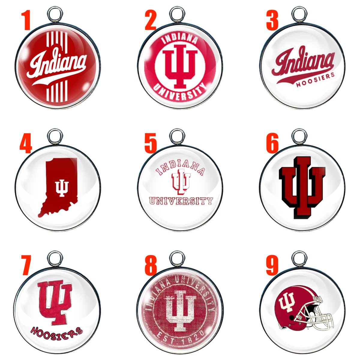 Indiana  Hoosier football Charms