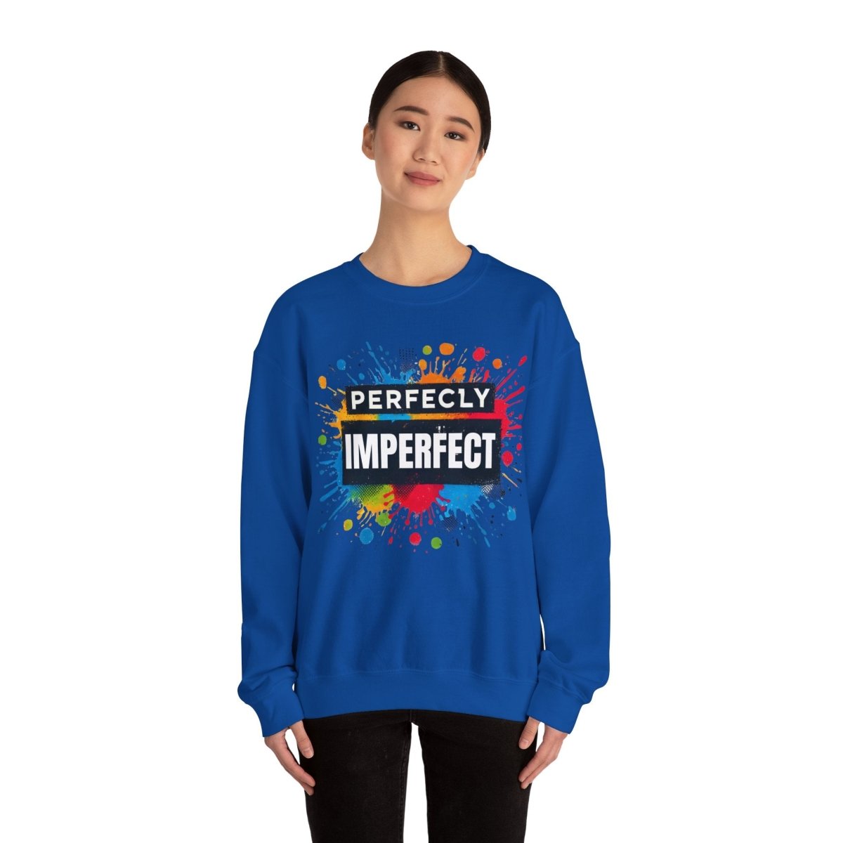 Inspirational Sweatshirt - Perfectly Imperfect Unisex Crewneck