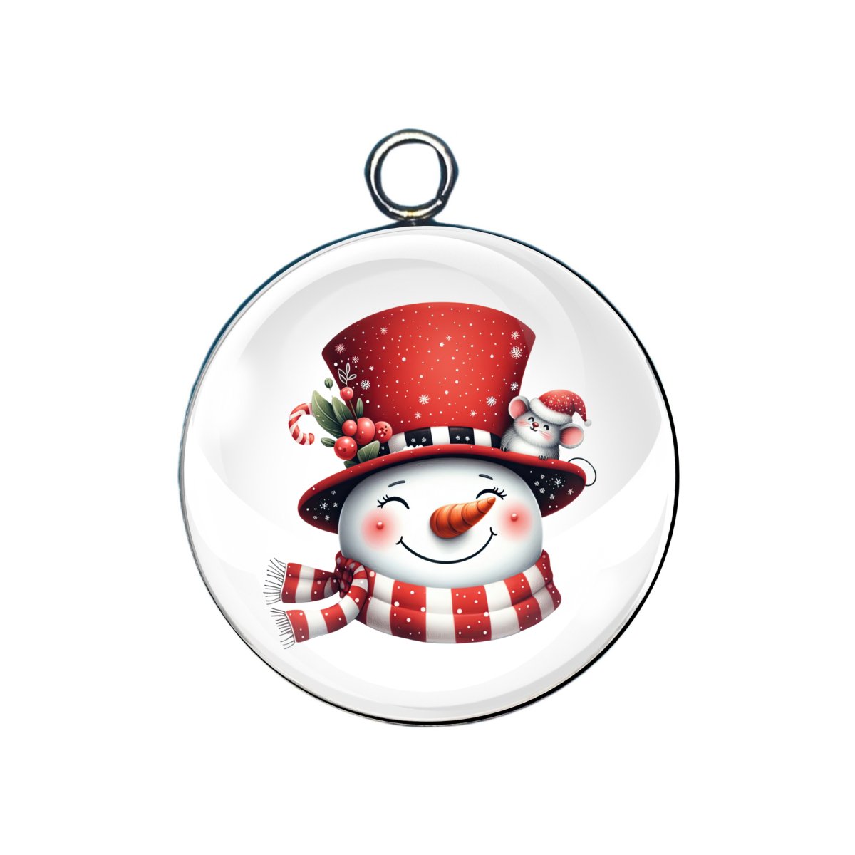 Let it Snow Cute Snowman Charms