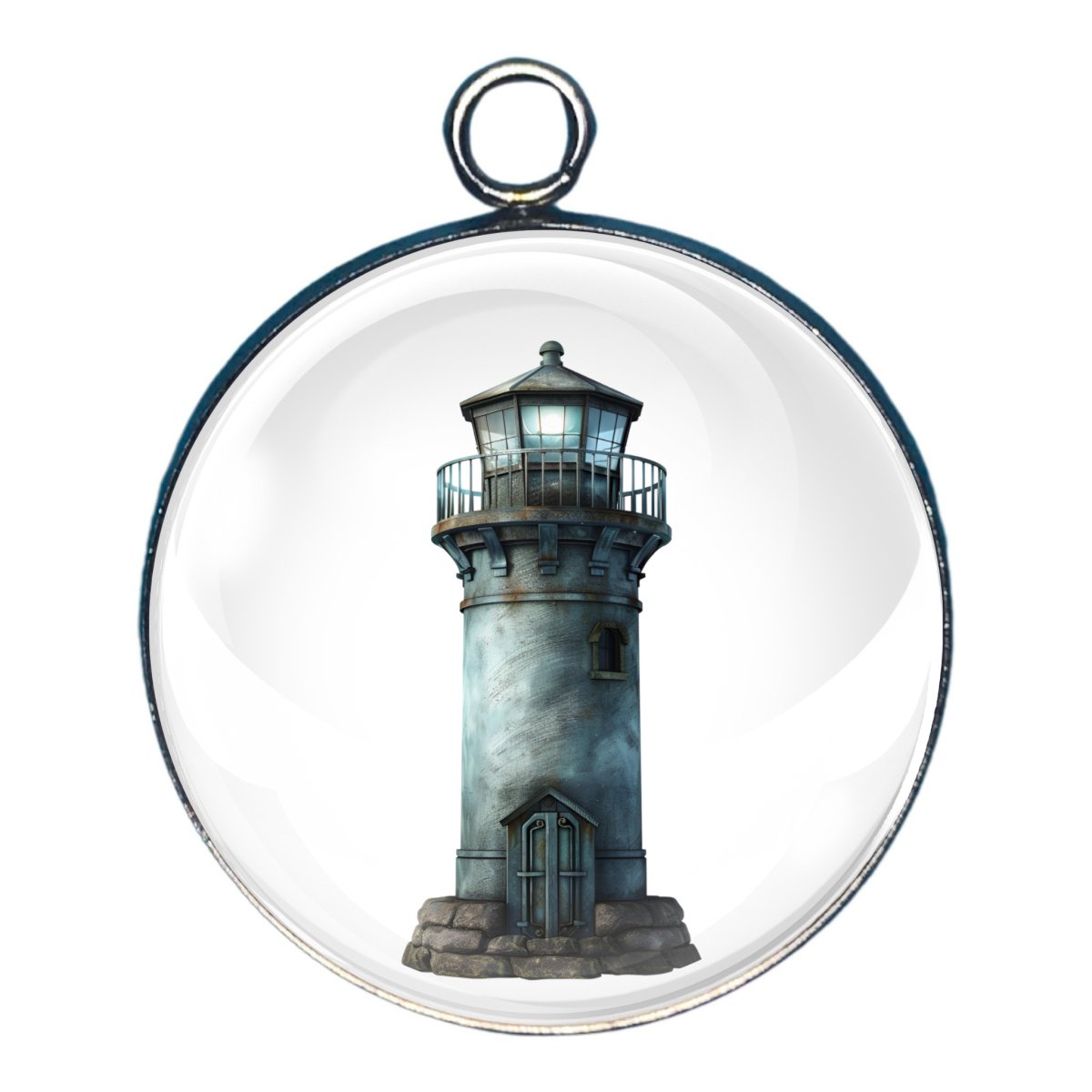 charm depicting a lighthouse