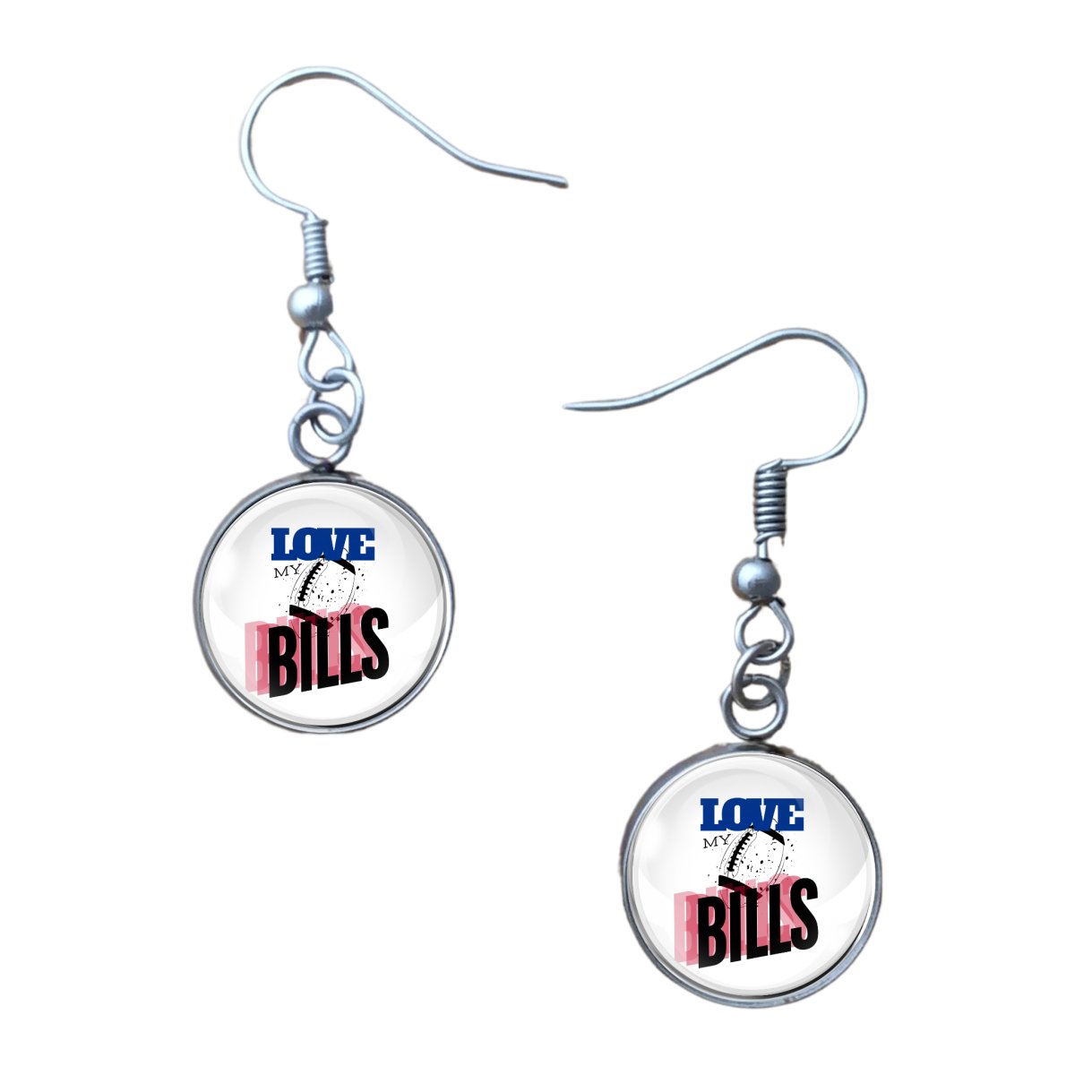 Love My Bills Glass Cabochon Charms, Earrings, KeyChain