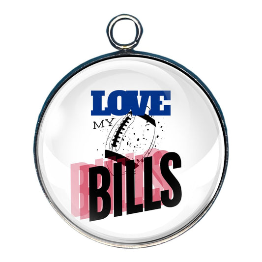 Love My Bills Glass Cabochon Charms, Earrings, KeyChain