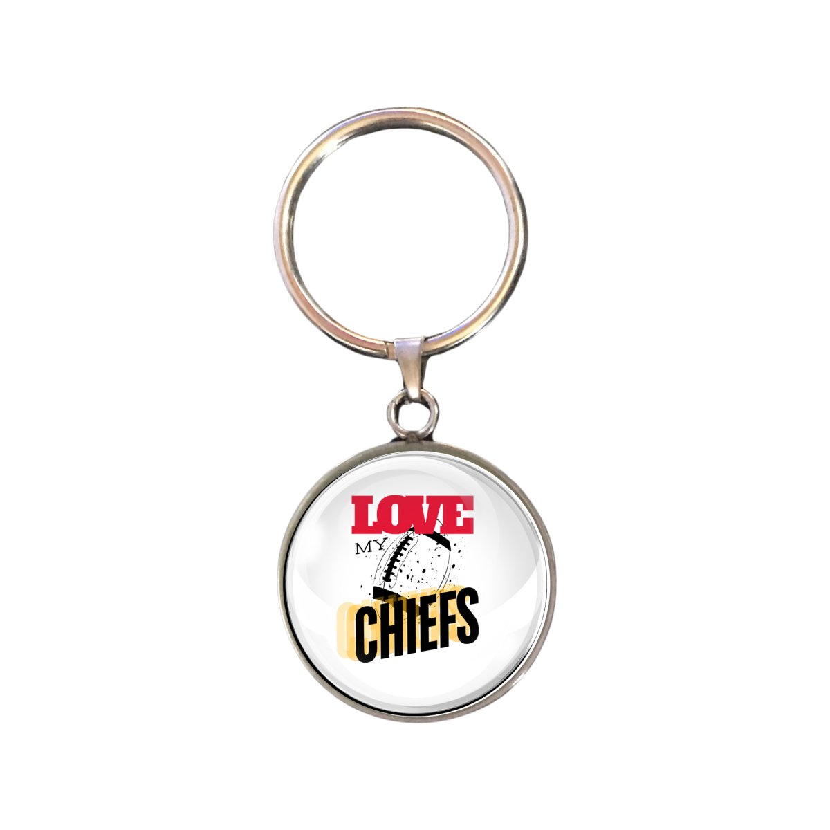 Love My Chiefs Glass Cabochon Charms, Earrings, KeyChain