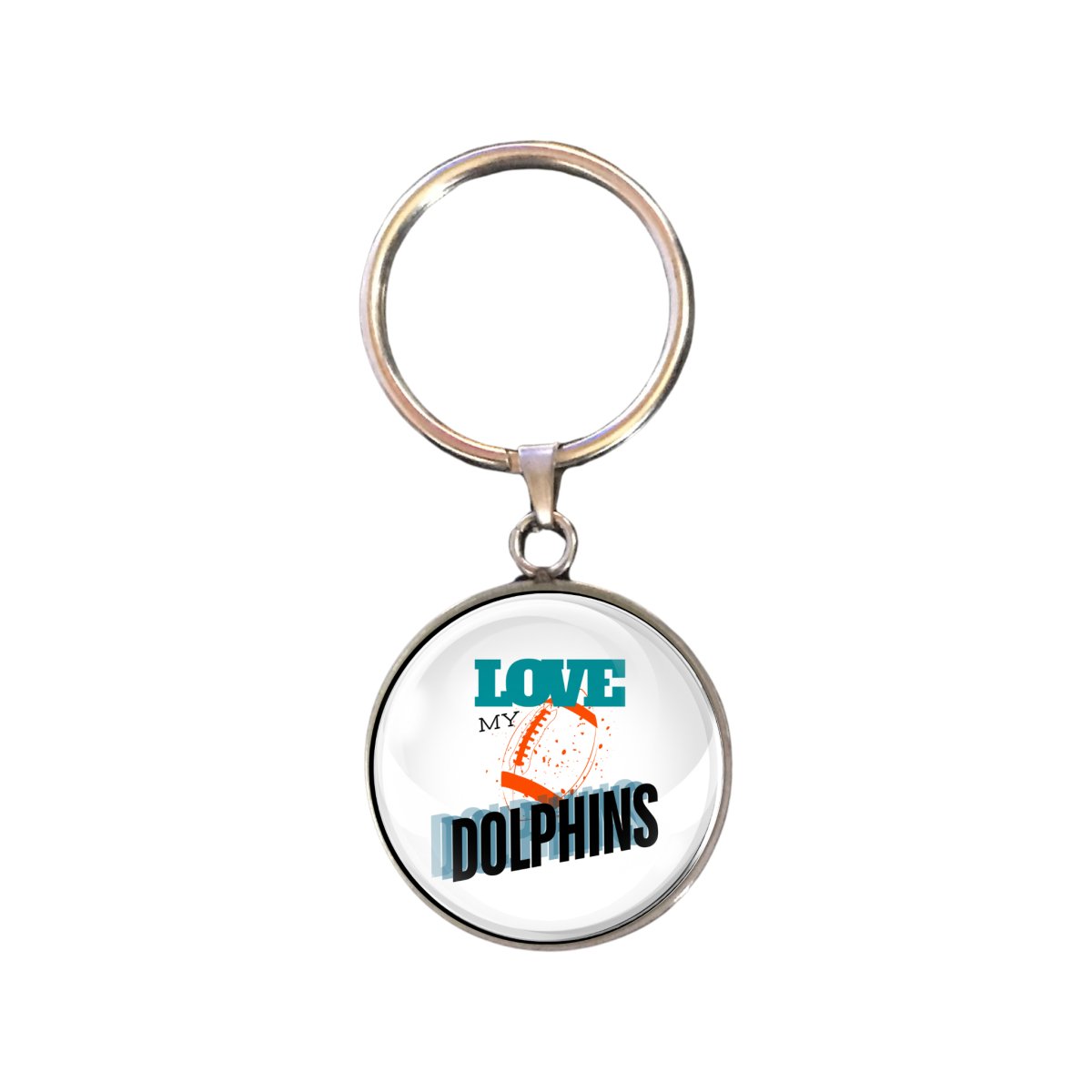 Love My Dolphins Glass Cabochon Charms, Earrings, Keychain