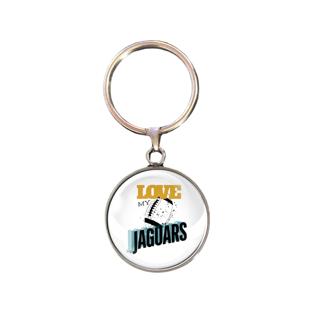 Love My Jaguars Football Team, Glass Cabochon Charms, Earrings or Keychain