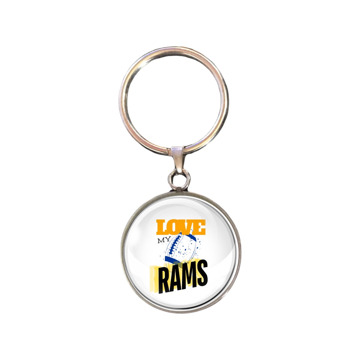 Love My Rams Glass Cabochon Charms, Earrings, Keyring