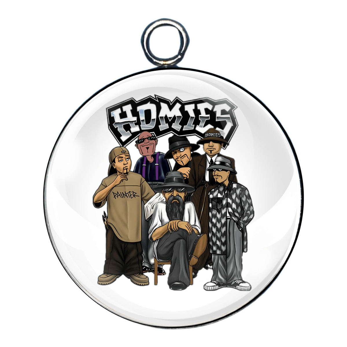 LowRider Homie Glass Cabochon Charms