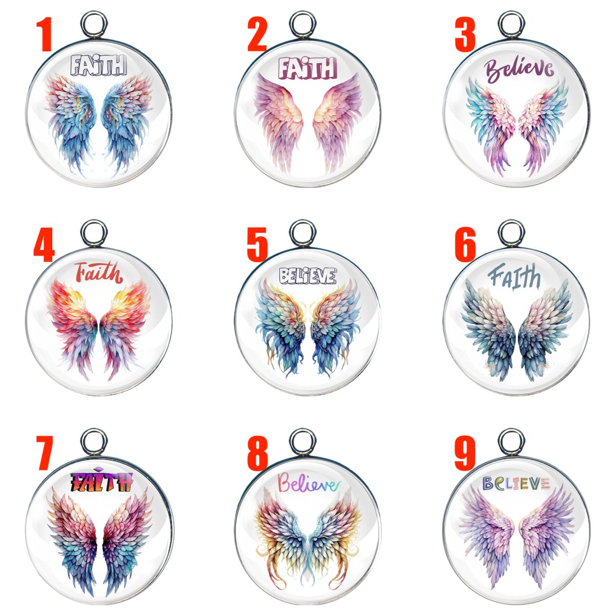 Magical Angel Wing Charms