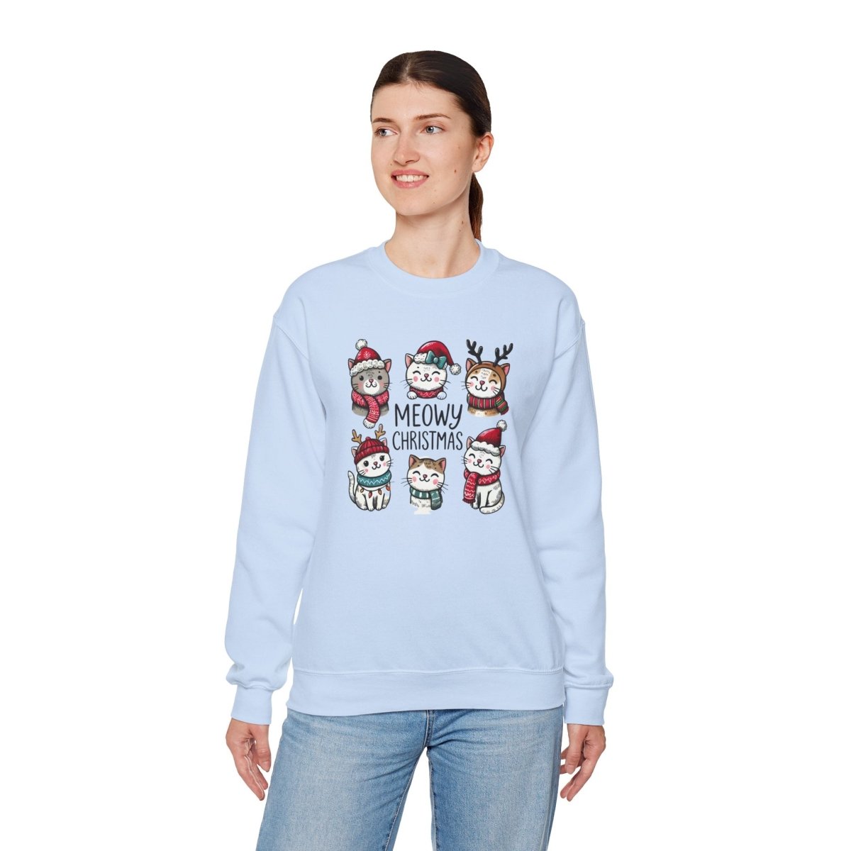 Meowy Christmas Crewneck Sweatshirt