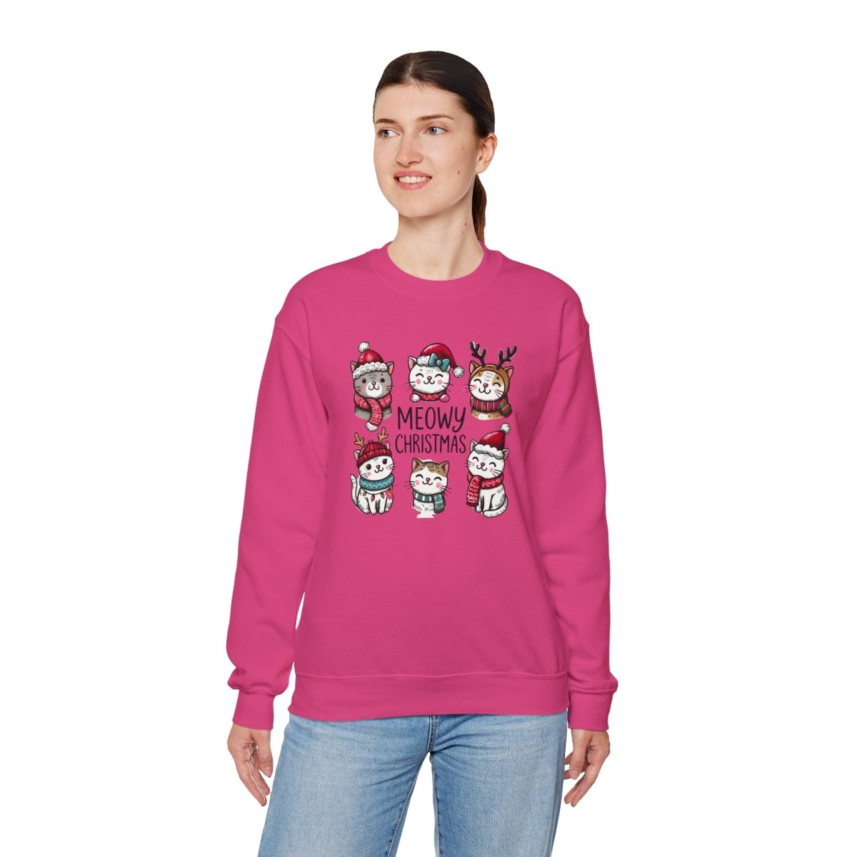 Meowy Christmas Crewneck Sweatshirt