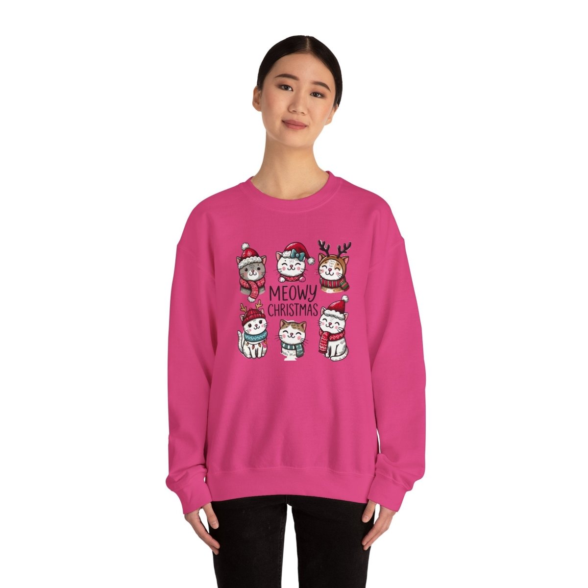 Meowy Christmas Crewneck Sweatshirt