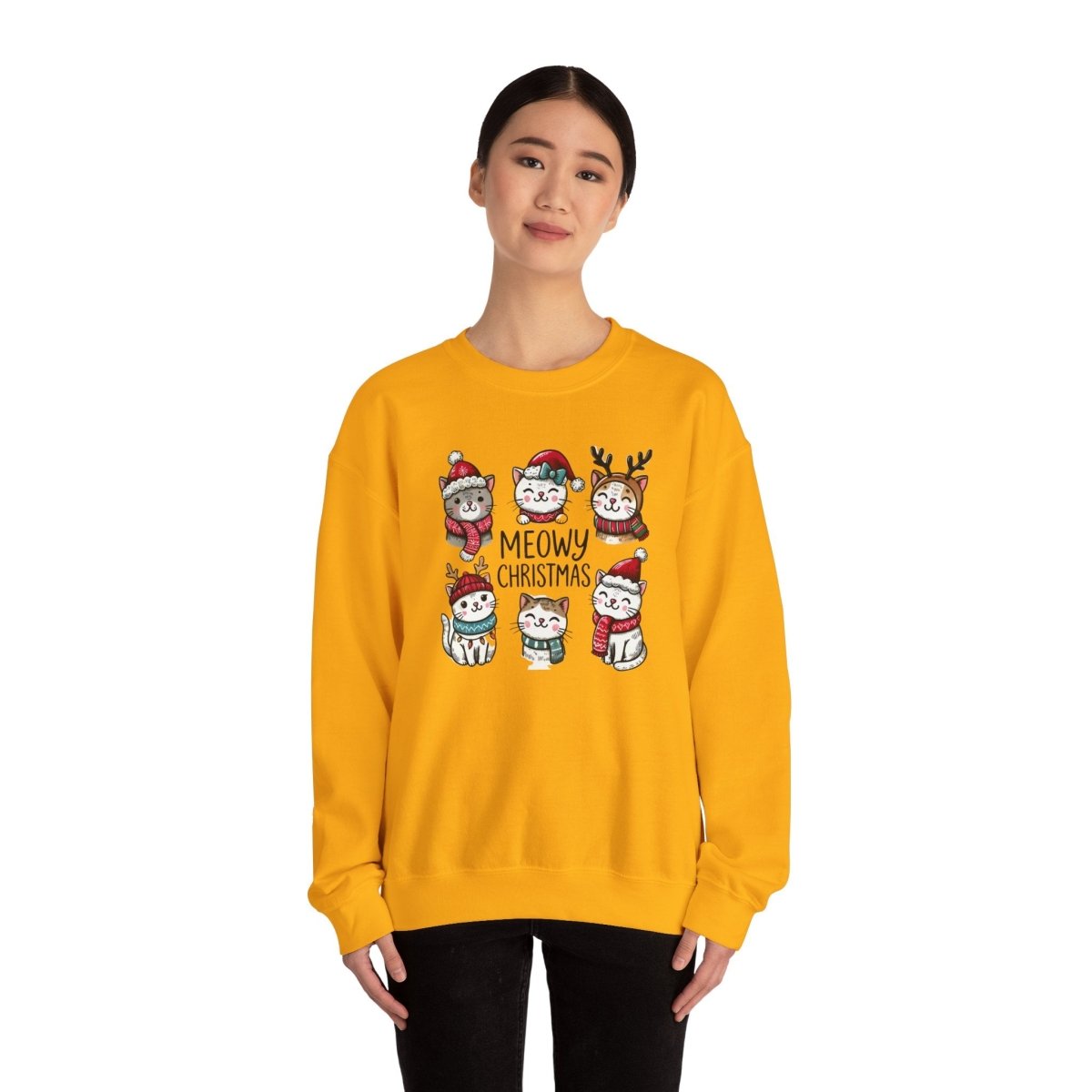 Meowy Christmas Crewneck Sweatshirt