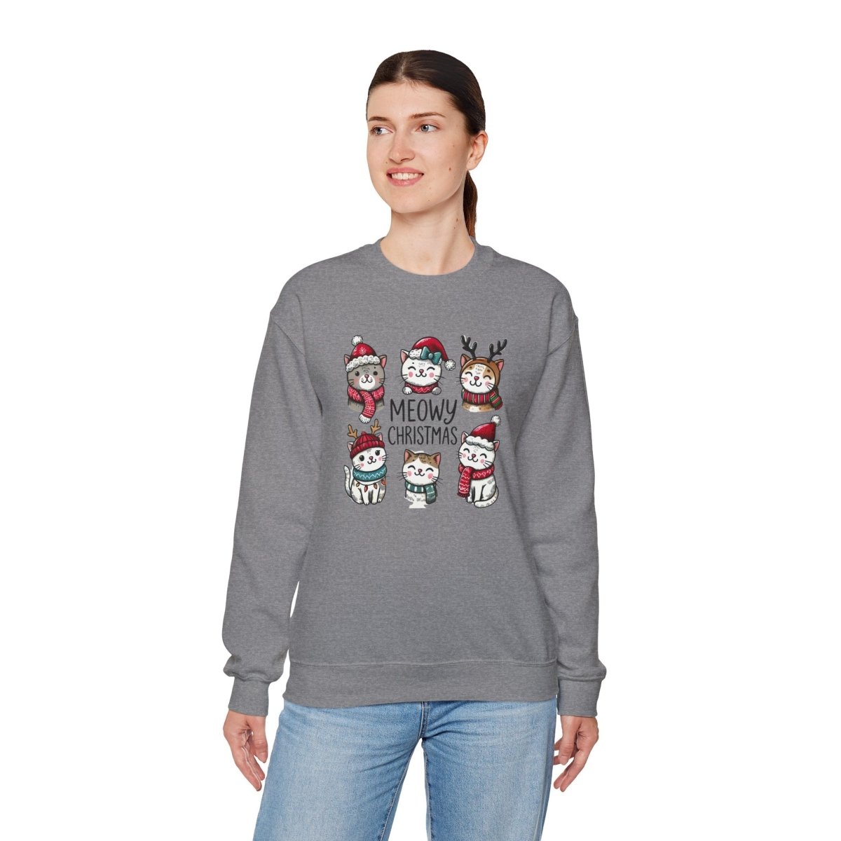 Meowy Christmas Crewneck Sweatshirt