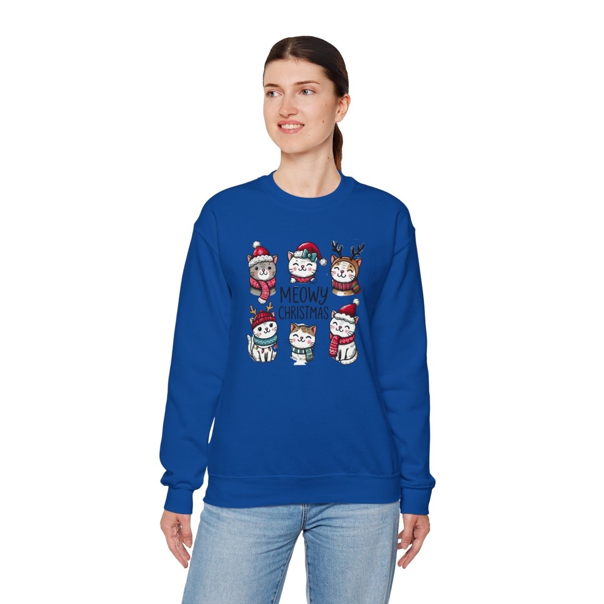 Meowy Christmas Crewneck Sweatshirt