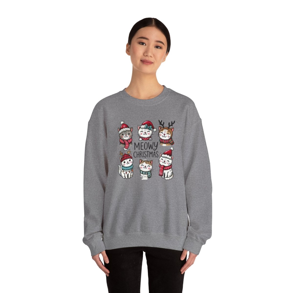 Meowy Christmas Crewneck Sweatshirt