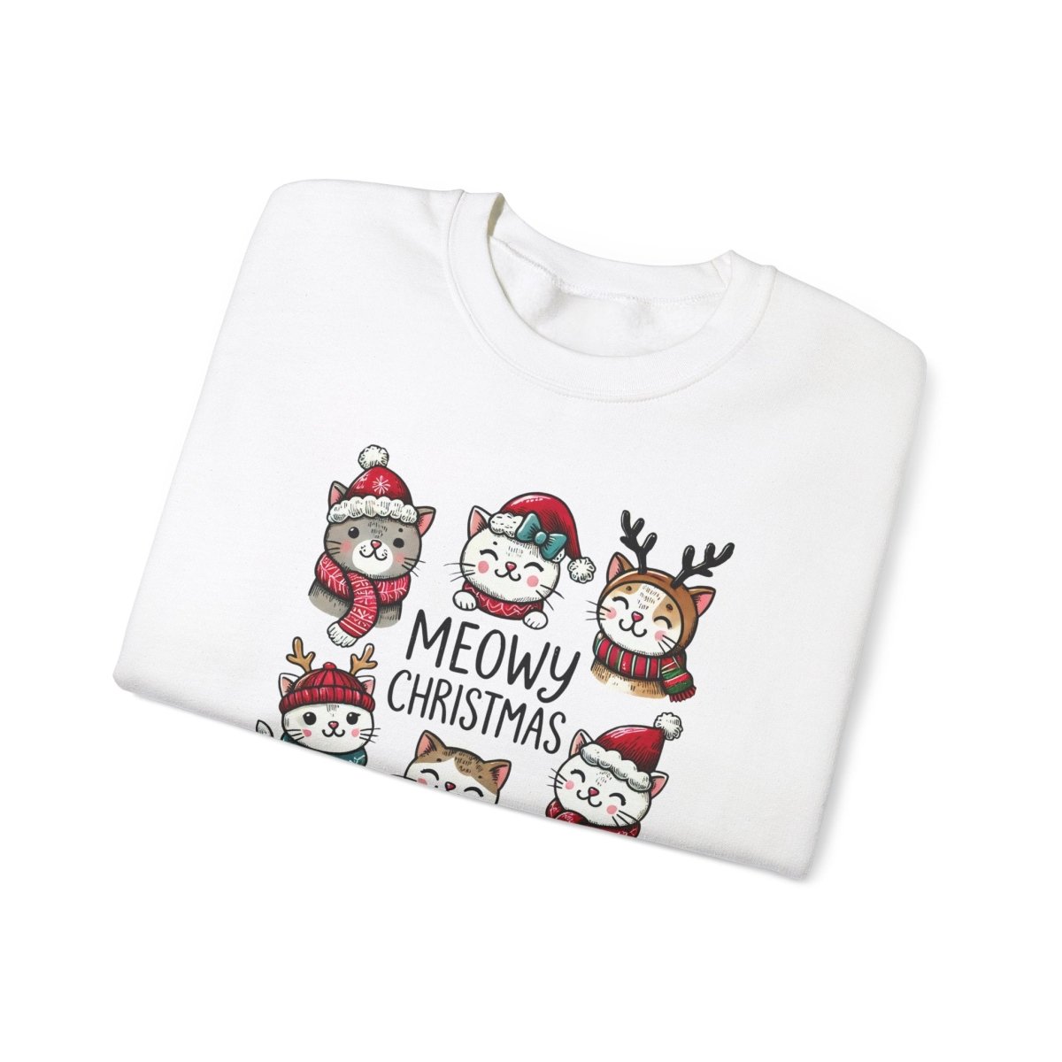 Meowy Christmas Crewneck Sweatshirt