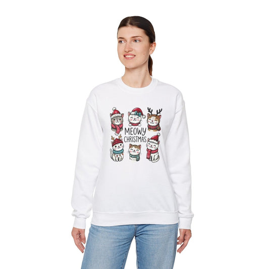 Meowy Christmas Crewneck Sweatshirt