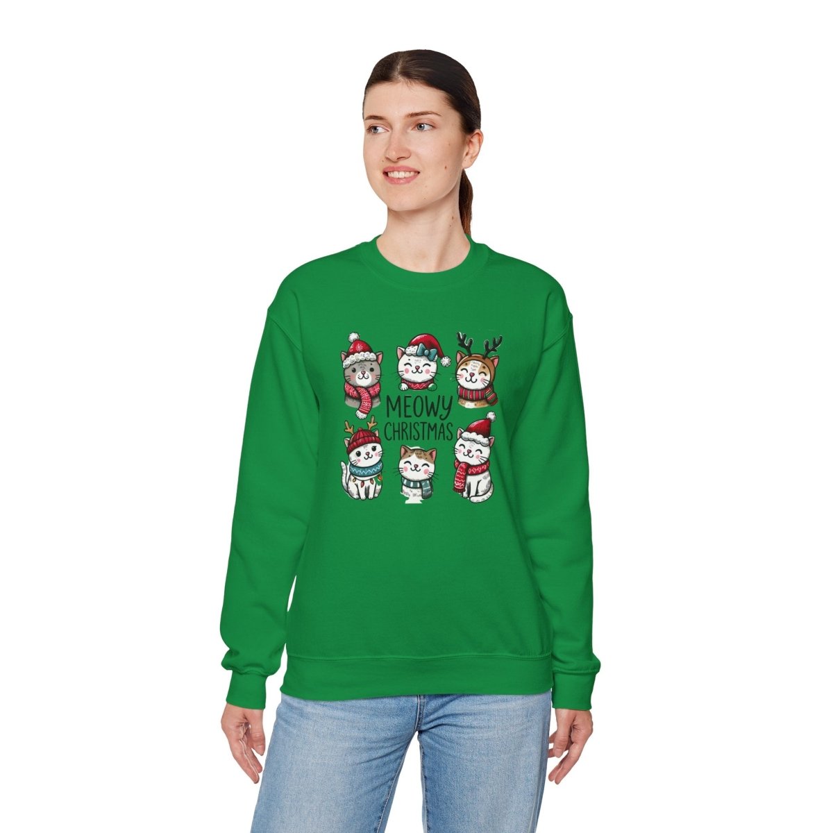 Meowy Christmas Crewneck Sweatshirt