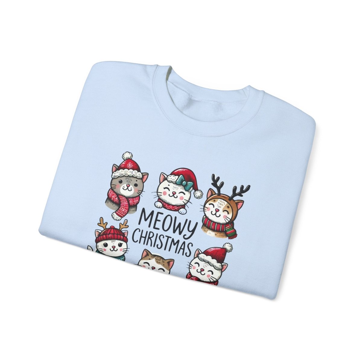 Meowy Christmas Crewneck Sweatshirt