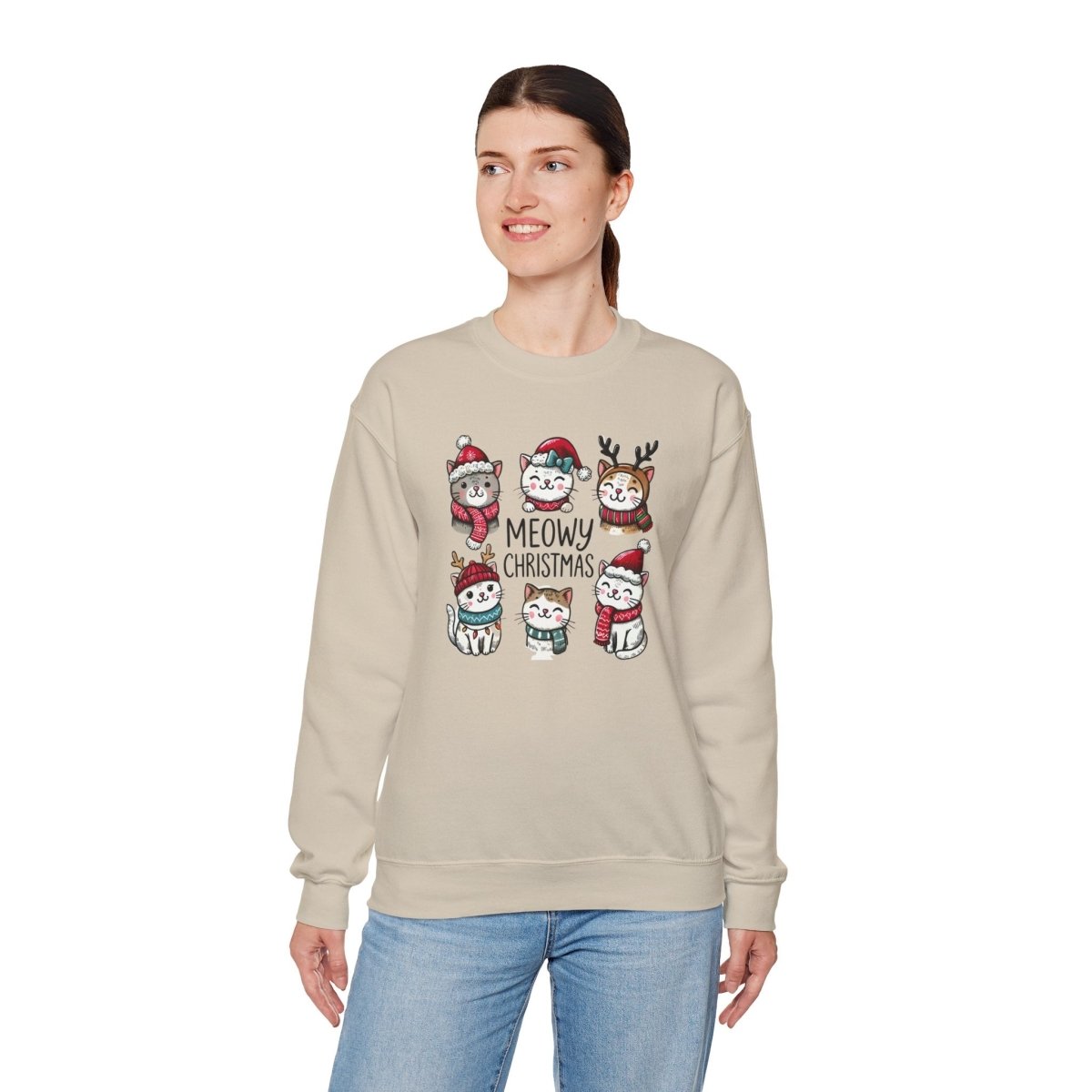 Meowy Christmas Crewneck Sweatshirt