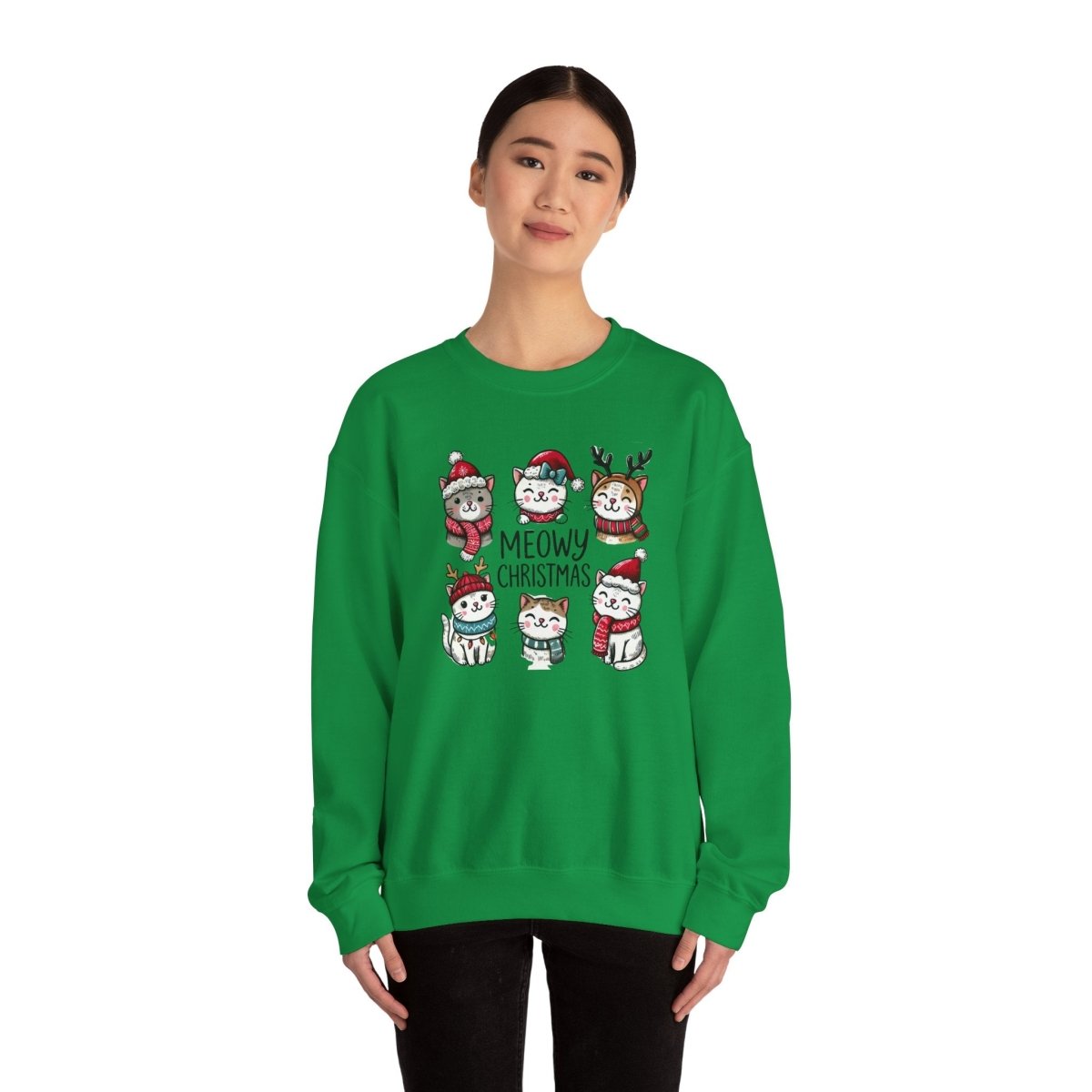 Meowy Christmas Crewneck Sweatshirt