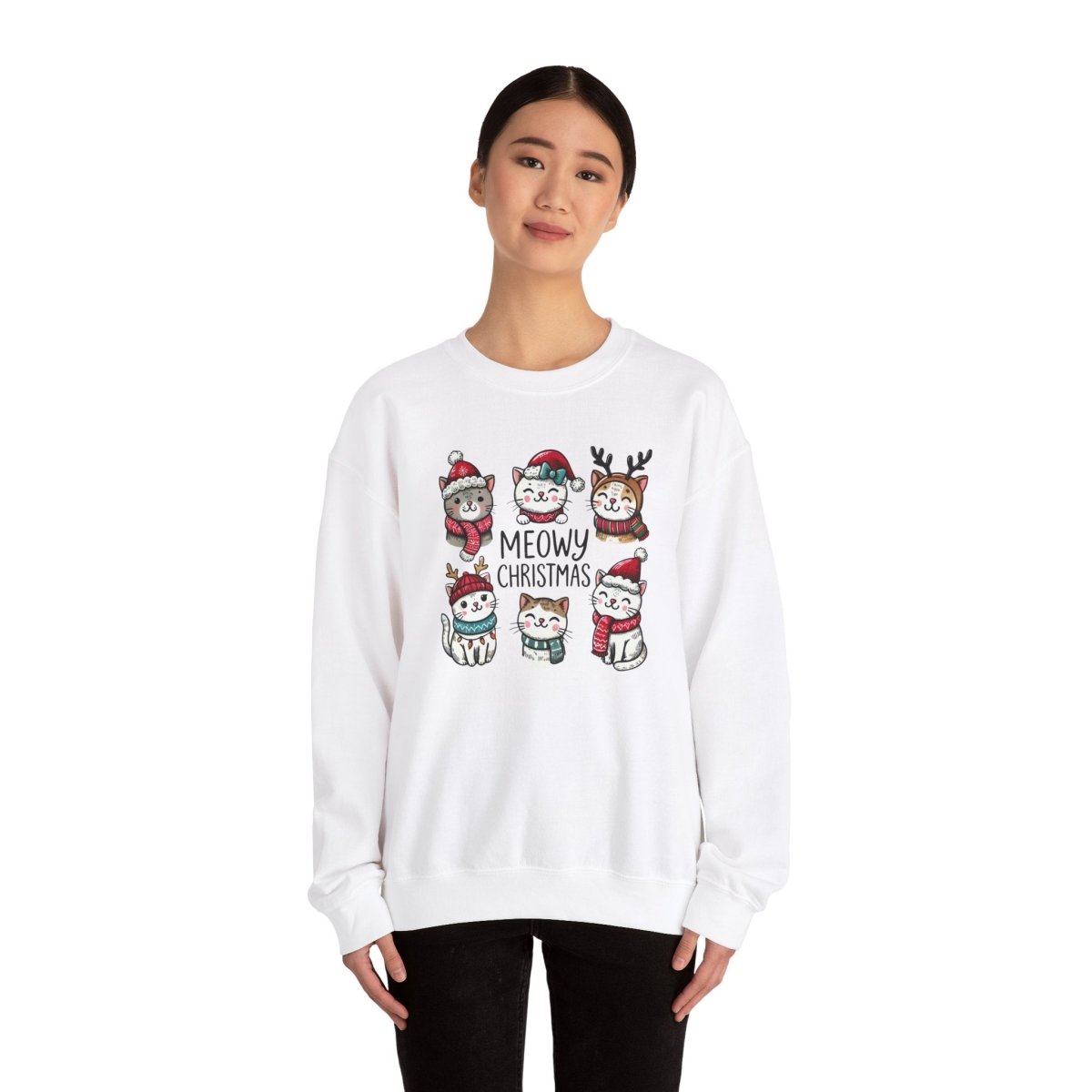 Meowy Christmas Crewneck Sweatshirt