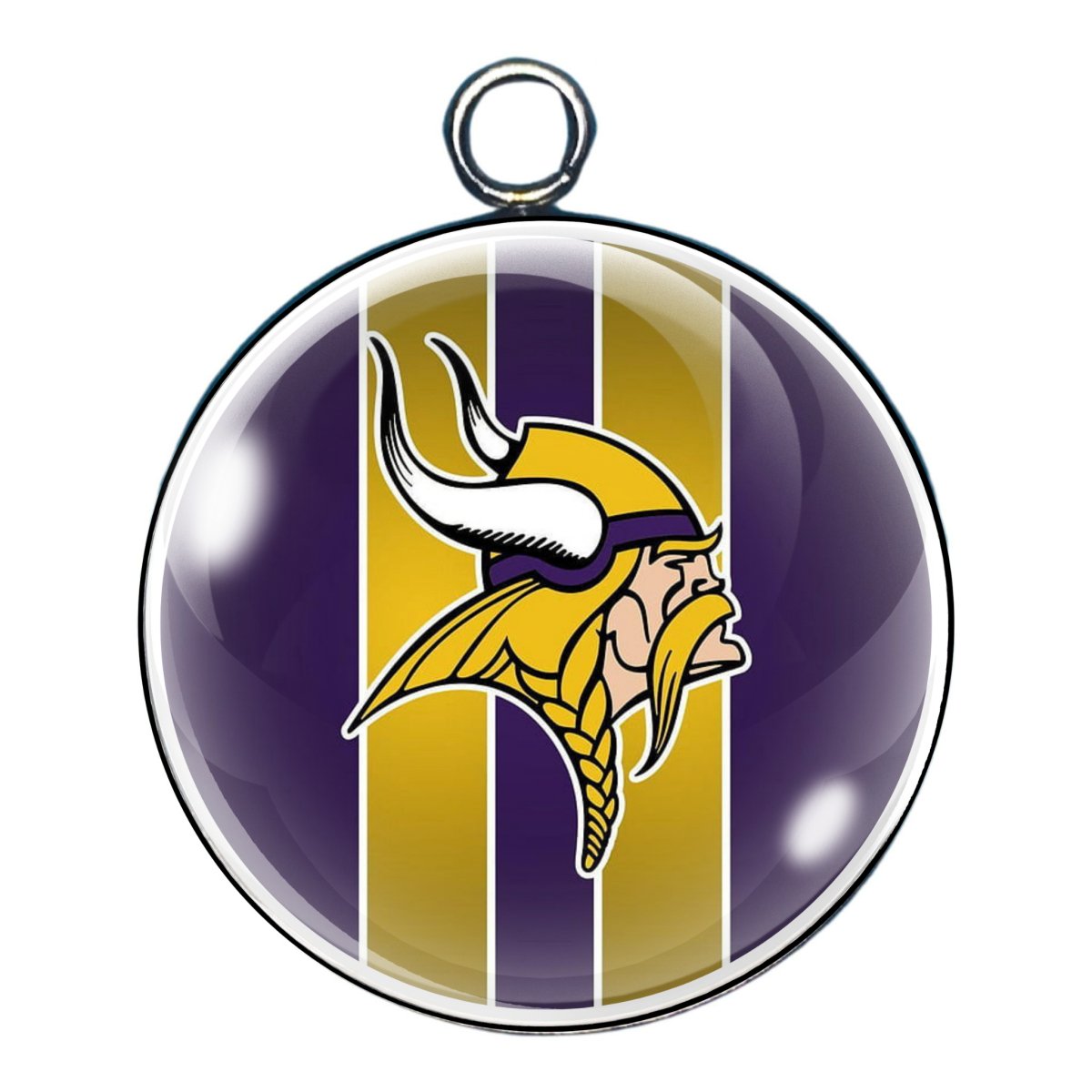 Minnesota Vikings Glass Cabochon Charms